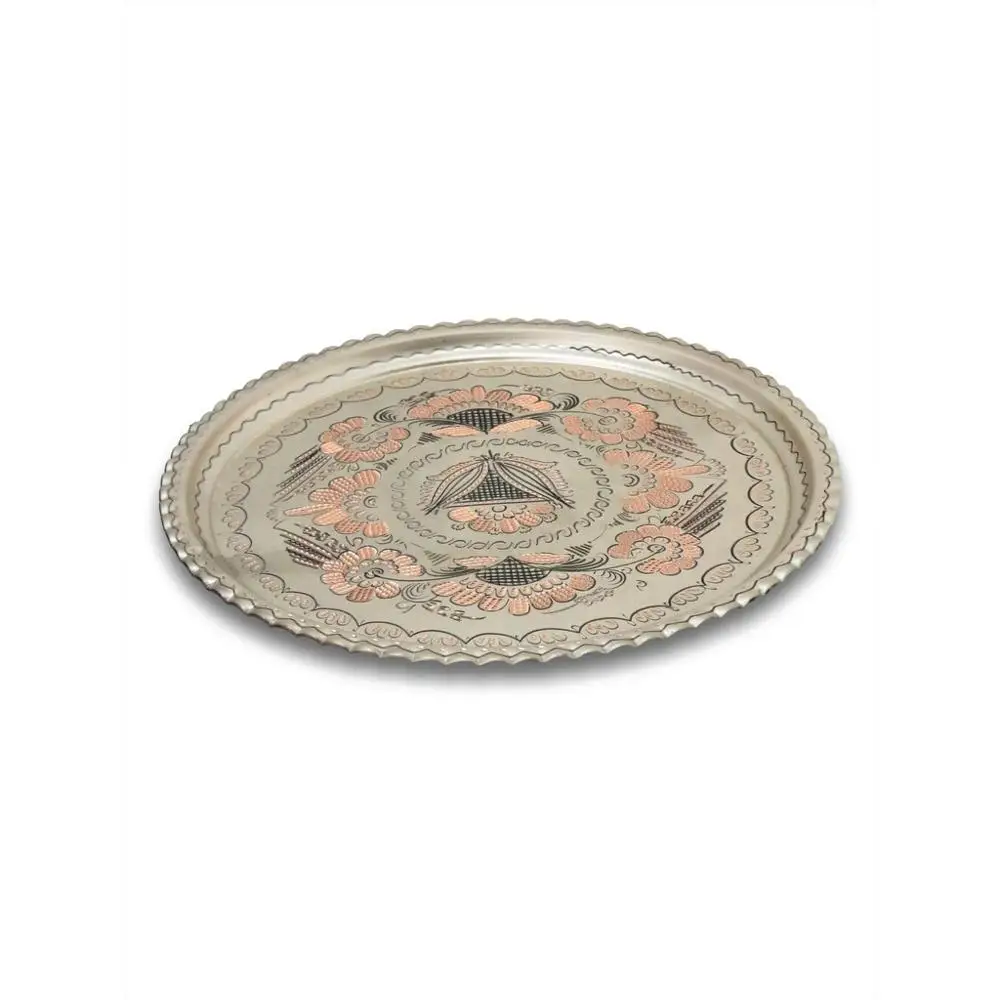 Rose Flower Silver Hand Embroidered Copper Buttermilk Set Jug 2 Lt 6 Cups Copper Tray - Gorgeous Quality Great Gift
Rose Flower Silver Hand Embroidered Copper Buttermilk Set Jug 2 Lt 6 Cups Copper Tray - Gorgeous Quality Great Gift