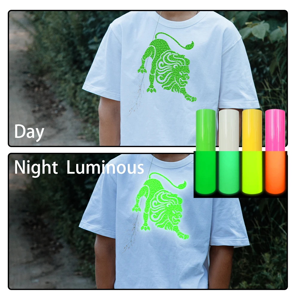 3D Puff Heat Transfer Vinyl Film Glow in The Dark Luminous HTV Iron on Tshirt Clothing For Cricut Cameo 4 Assorted Colors Sheet
3D Puff Heat Transfer Vinyl Film Glow in The Dark Luminous HTV Iron on Tshirt Clothing For Cricut Cameo 4 Assorted Colors Sheet