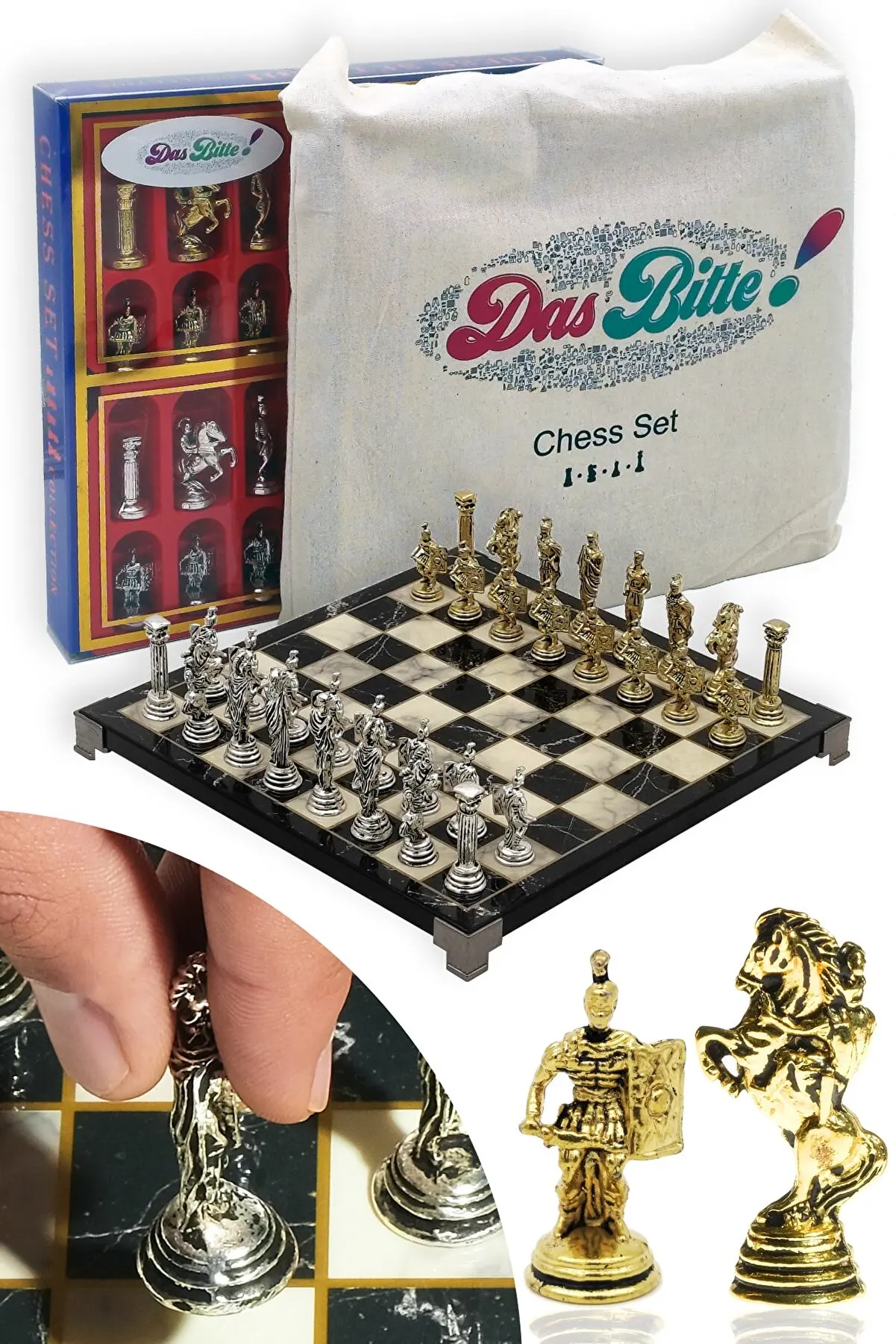 Roman Legionary Figures Chrome Metal Chess Set 27cm x 27cm Handmade Pieces Natural Solid Wooden Chessboard Marble 2022 Chess Set
Roman Legionary Figures Chrome Metal Chess Set 27cm x 27cm Handmade Pieces Natural Solid Wooden Chessboard Marble 2022 Chess Set