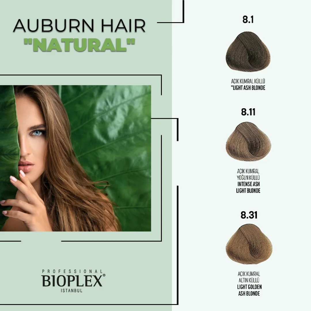 2 Packs Bioplex Hair Dye "Natural" Auborn Hair Series Nourishing Hair Color Cream Makeup for Home and Hairdressing Salons
2 Packs Bioplex Hair Dye "Natural" Auborn Hair Series Nourishing Hair Color Cream Makeup for Home and Hairdressing Salons