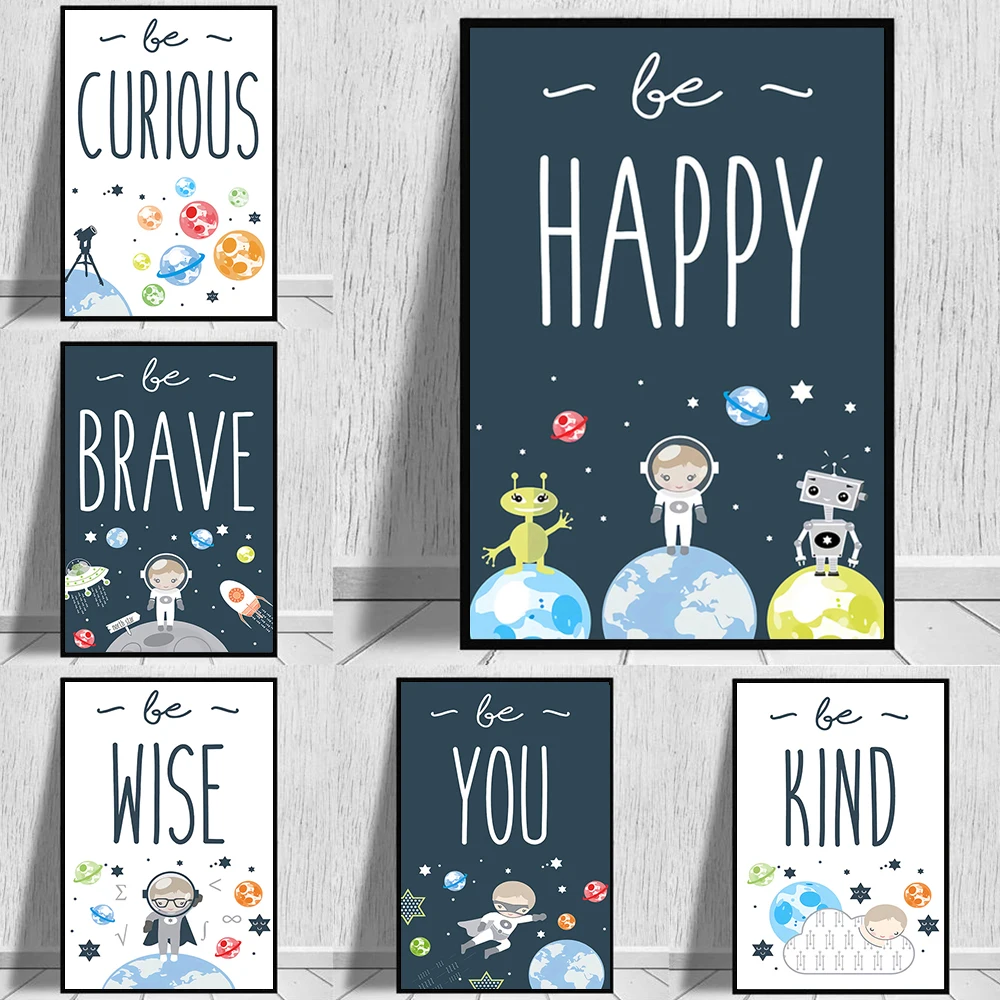 Astronaut Planet Rocket Quotes Nursery Wall Art Canvas Painting Posters and Prints Child Room Wall Pictures Girl Gift Decoration
Astronaut Planet Rocket Quotes Nursery Wall Art Canvas Painting Posters and Prints Child Room Wall Pictures Girl Gift Decoration