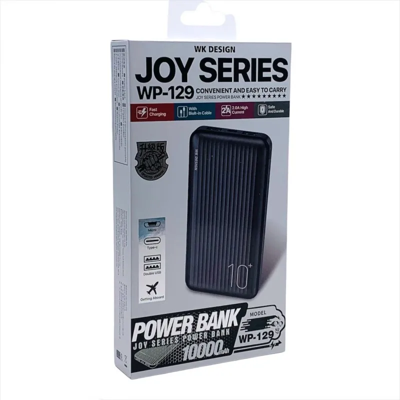 Внешний аккумулятор POWER BANK WEKOME WP-129 10000mAh 2A | Мобильные телефоны и аксессуары