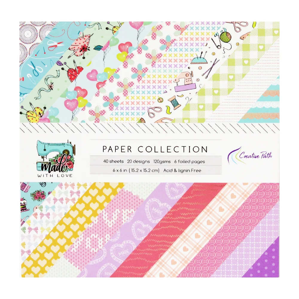 

Creative Path 6"x6 Inch Scrapbooking Pattern Craft Designer Decorative Papers Christmas Design Background Origami Pack Acid Free