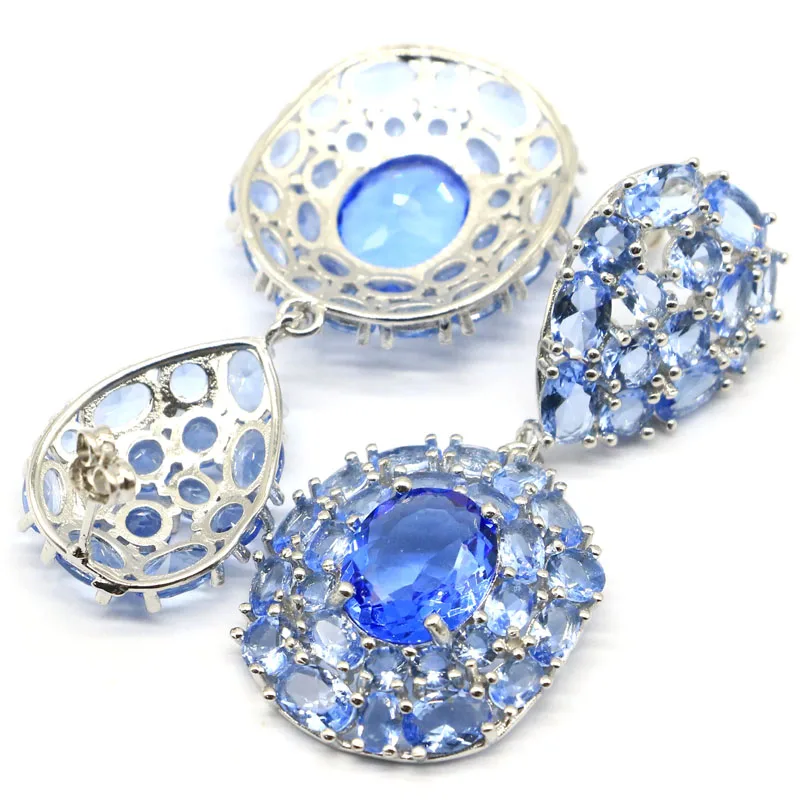 51x23mm Delicate Fine Cut Created Rich Blue Violet Tanzanite Gift For Woman's Silver Earrings
51x23mm Delicate Fine Cut Created Rich Blue Violet Tanzanite Gift For Woman's Silver Earrings