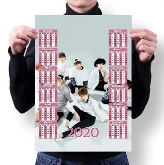 Календарь настенный на 2020 год BTS БТС №6 А4 | Канцтовары для офиса и дома