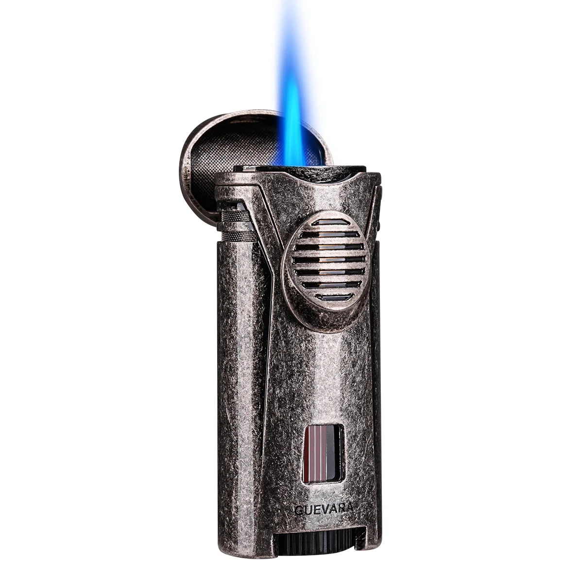 Retro Metal Cigar Lighter Windproof Blue Fire Cigar Torch Lighter Gas Refillable Cigar Lighter 1 Jet Butane With Portable Case
Retro Metal Cigar Lighter Windproof Blue Fire Cigar Torch Lighter Gas Refillable Cigar Lighter 1 Jet Butane With Portable Case