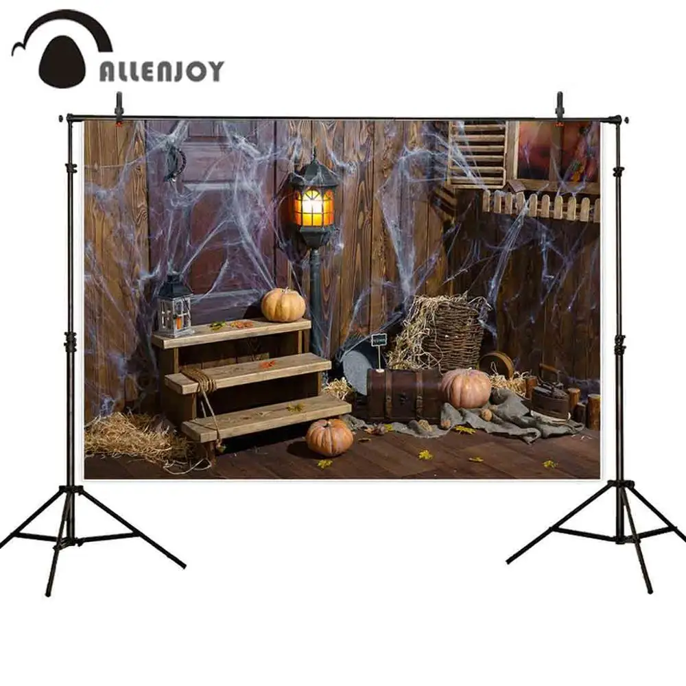 Allenjoy background for photography Halloween Pumpkin Spider web Wood cottage indoor backdrop photobooth photozone photophone
Allenjoy background for photography Halloween Pumpkin Spider web Wood cottage indoor backdrop photobooth photozone photophone