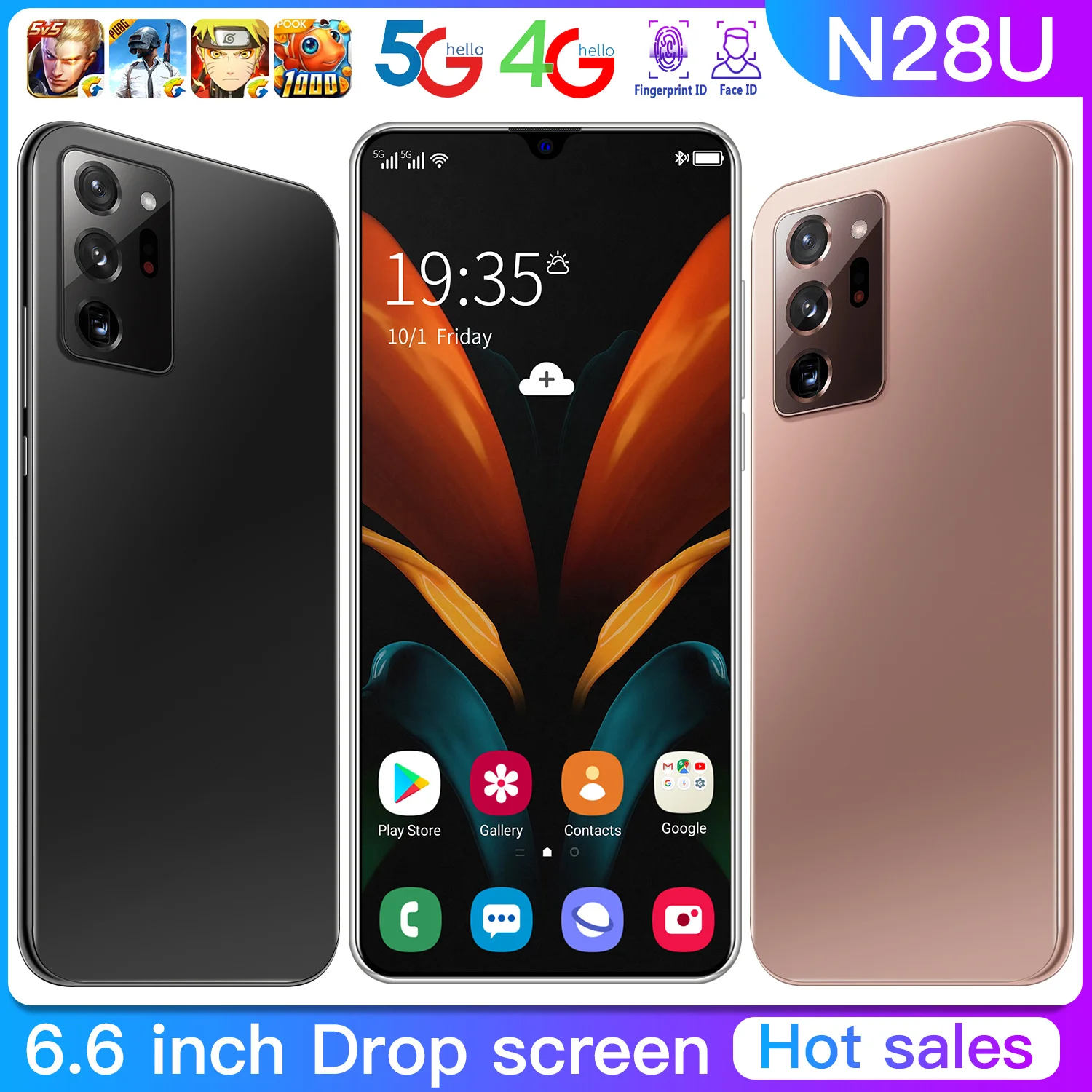 N28U Top Quality Smart Phone 6.6 Inch Android 10.0 12GB RAM 512GB ROM Dual Sim Unlocked Mobile Phone MTK 6799 Deca Core
N28U Top Quality Smart Phone 6.6 Inch Android 10.0 12GB RAM 512GB ROM Dual Sim Unlocked Mobile Phone MTK 6799 Deca Core