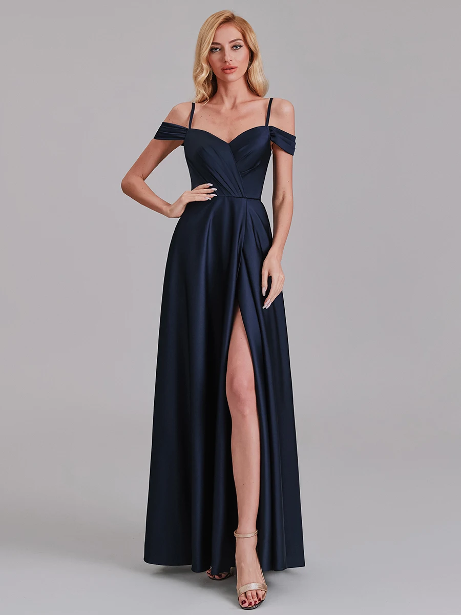Loyeloy Simple Off Shoulder Prom Gowns Stretch Satin Slim Prom Dresses with Slit Custom
Loyeloy Simple Off Shoulder Prom Gowns Stretch Satin Slim Prom Dresses with Slit Custom