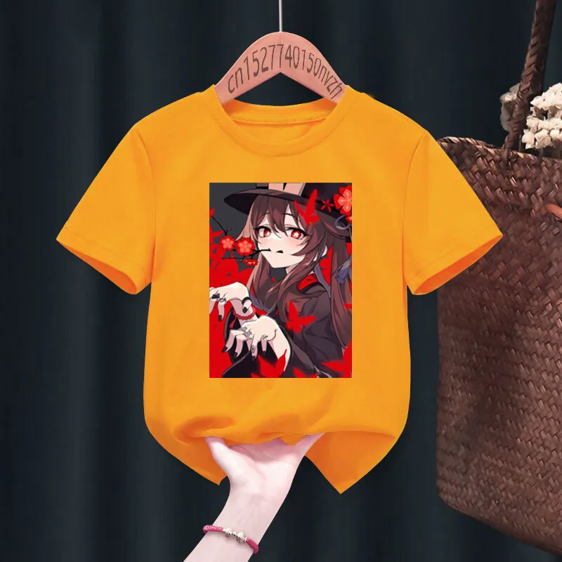 Hu Tao Genshin Impact Print Red Kid T-shirts Children Baby Black Harajuku Kawaii Clothes Boy Girl Tops Gift Present ,Drop Ship
Hu Tao Genshin Impact Print Red Kid T-shirts Children Baby Black Harajuku Kawaii Clothes Boy Girl Tops Gift Present ,Drop Ship