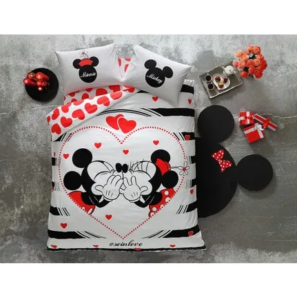 Ta Minnie Mickey Licensed Duvet Cover Set Double Personality 100% Cotton Luxury Duvet Cover Sheet and Pillowcase
Ta Minnie Mickey Licensed Duvet Cover Set Double Personality 100% Cotton Luxury Duvet Cover Sheet and Pillowcase