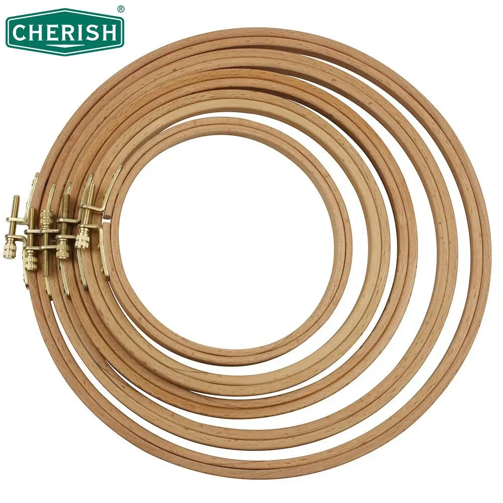 CHERISH 5 Size 13-23CM Beech Frame Embroidery Hoop Ring DIY Cross Stitch Machine Round Loop Hand Household Sewing Tools
CHERISH 5 Size 13-23CM Beech Frame Embroidery Hoop Ring DIY Cross Stitch Machine Round Loop Hand Household Sewing Tools