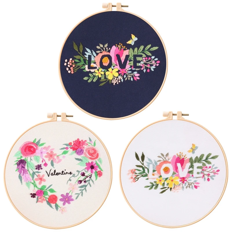 Embroidery Starter Kits, Loving Embroidery Designs, Hoop, Thread, Instruction, Contains All Materials and Tools, DIY Embroidery
Embroidery Starter Kits, Loving Embroidery Designs, Hoop, Thread, Instruction, Contains All Materials and Tools, DIY Embroidery