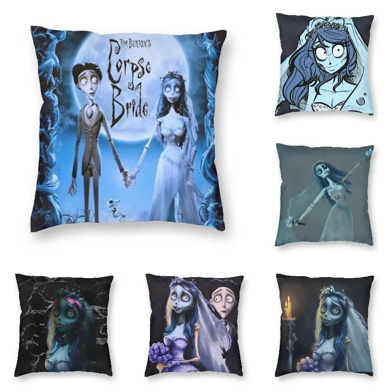 Tim Burton Corpse Bride Cushion Cover Sofa Cover Decoration Halloween Horror Scary Movie Square Pillow Cover Home Decoration
Tim Burton Corpse Bride Cushion Cover Sofa Cover Decoration Halloween Horror Scary Movie Square Pillow Cover Home Decoration