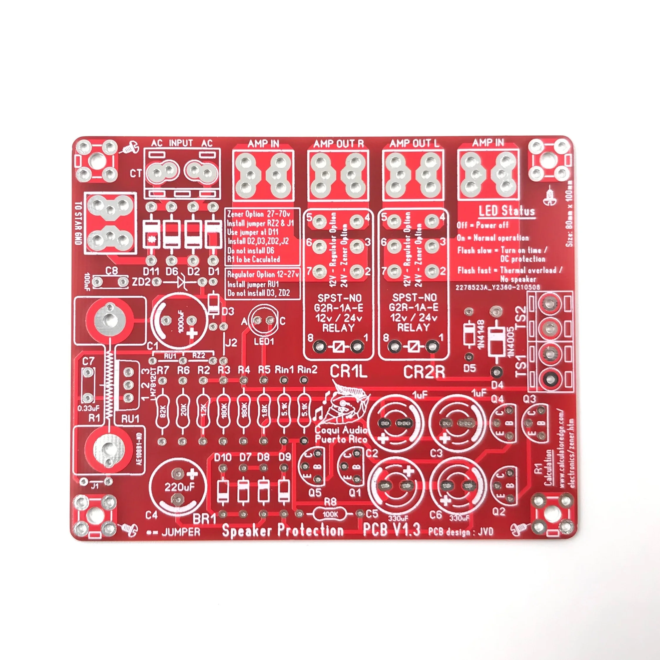 Speaker Protector Circuit Board PCB for DC Offset Protection High Power Amplifier Amp Loudspeaker Sound System DIY
Speaker Protector Circuit Board PCB for DC Offset Protection High Power Amplifier Amp Loudspeaker Sound System DIY
