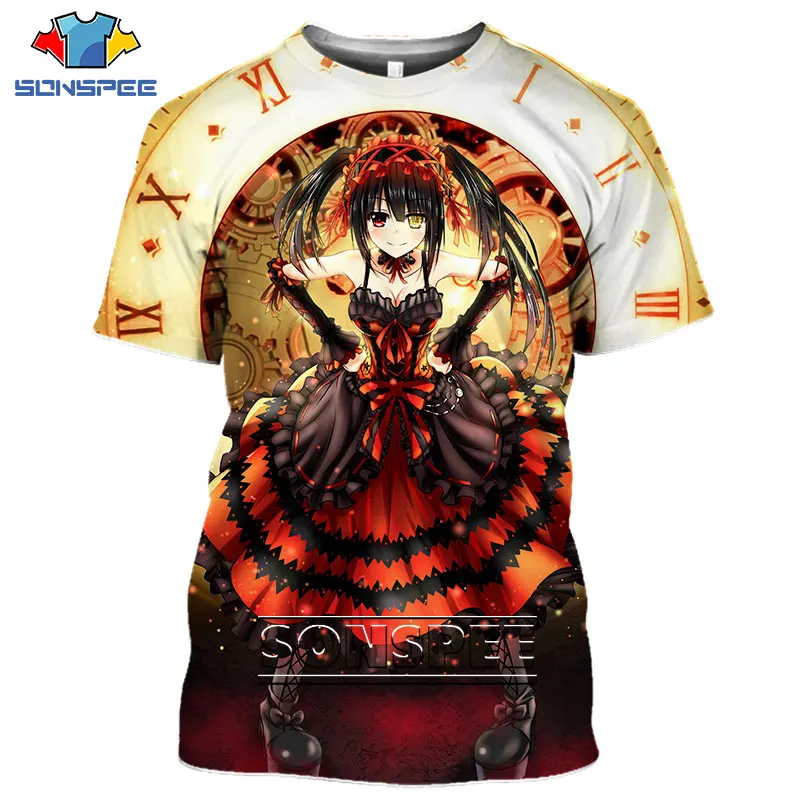 3D Print Anime Date A Live T shirt Cute Girl Tokisaki Kurumi Harajuku Casual Shirt Summer Fashion Popular Oversized Youth Tops
3D Print Anime Date A Live T shirt Cute Girl Tokisaki Kurumi Harajuku Casual Shirt Summer Fashion Popular Oversized Youth Tops