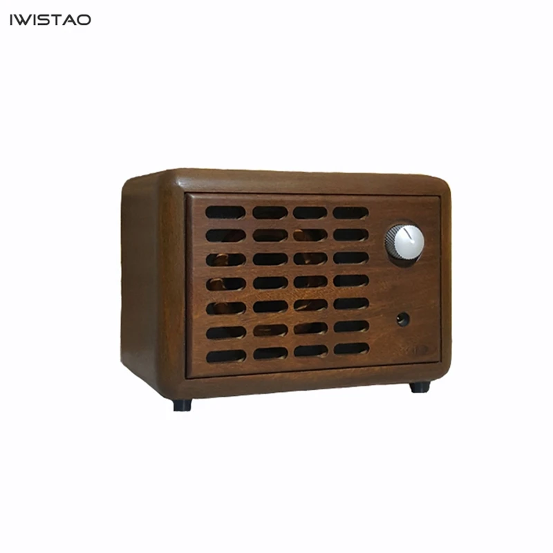 IWISTAO 20W Bluetooth Speaker 4.2 Handmade Vintage Pure Solid Wood 3 Inch Full Range Unit CSR64215 |