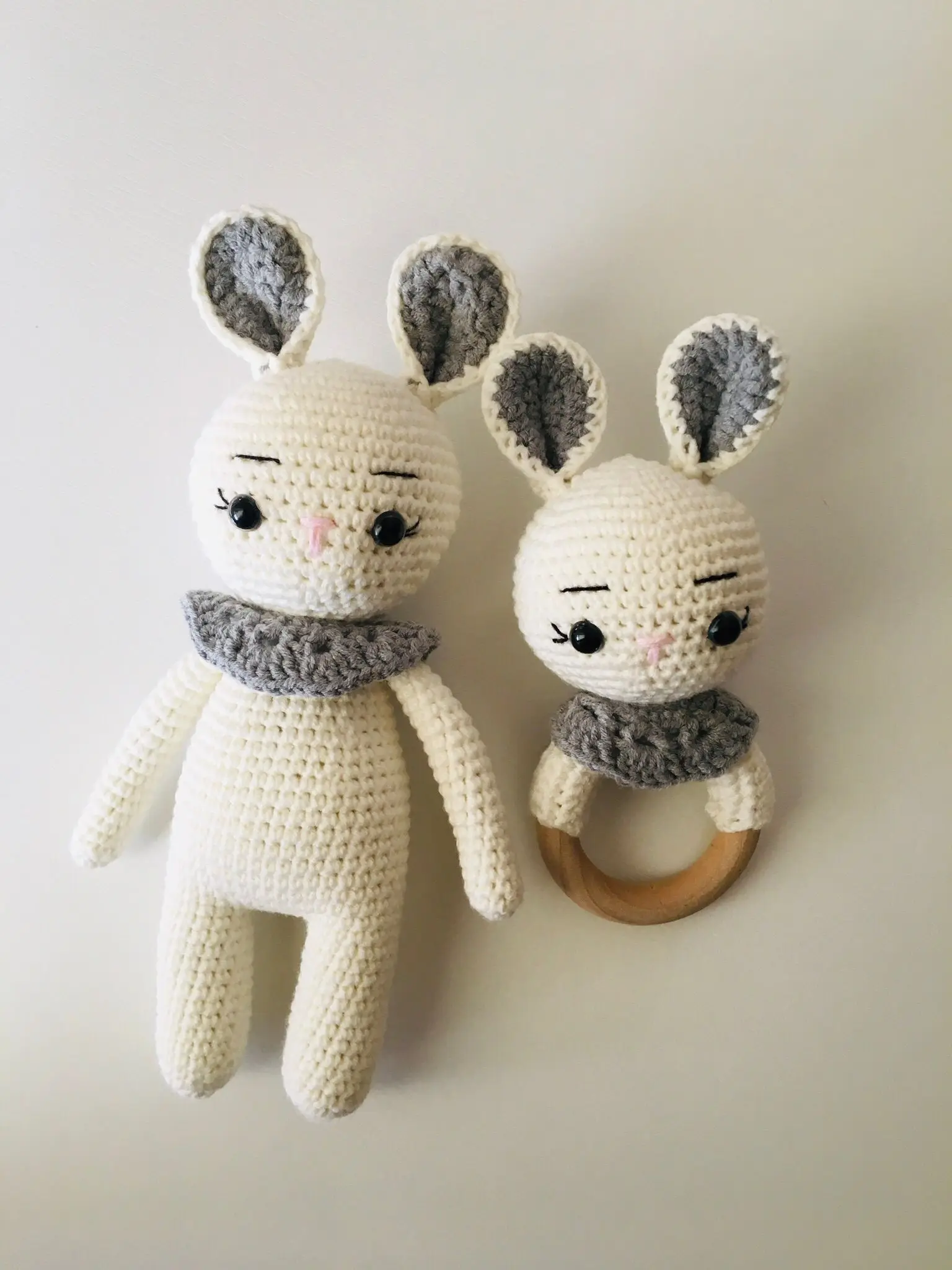 Crochet Rabbit Toy and Teether Set Amigurumi Toy Rabbit Handmade Stuffed Toy Rabbit Nursery Decor Handmade Toy
Crochet Rabbit Toy and Teether Set Amigurumi Toy Rabbit Handmade Stuffed Toy Rabbit Nursery Decor Handmade Toy