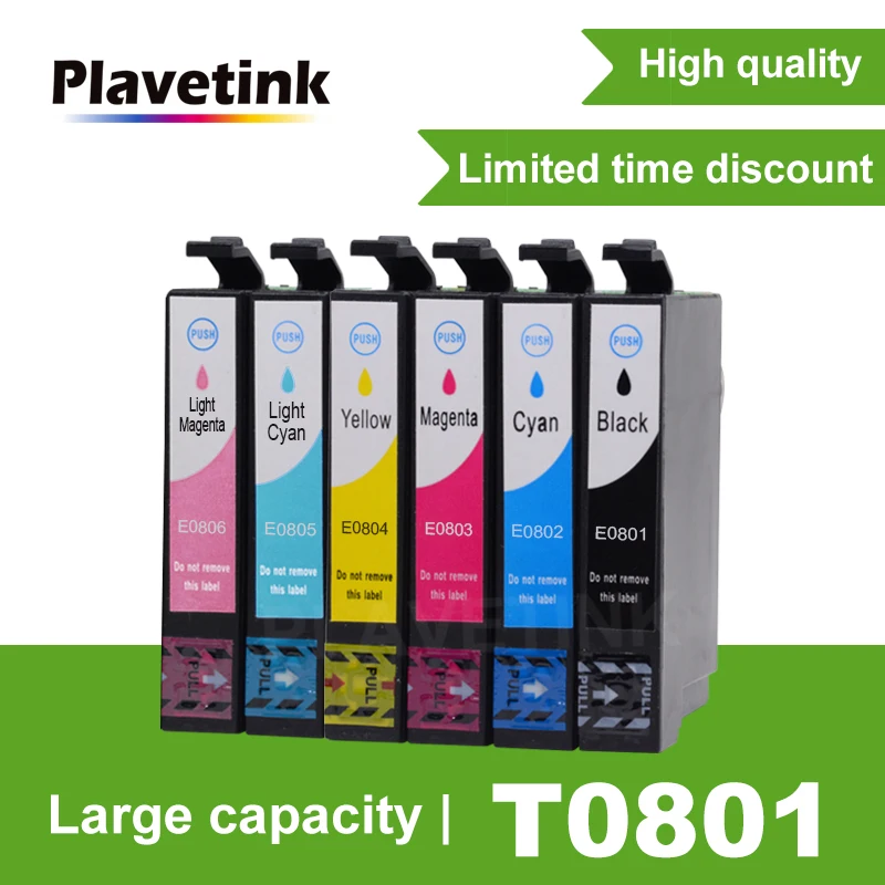 Plavetink T0801 принтер чернильный картридж совместимый для Epson 730WD 800FW 810 Вт 820FWD 830FWD TX659 710 Вт принтеры 6 цветов
Plavetink T0801 принтер чернильный картридж совместимый для Epson 730WD 800FW 810 Вт 820FWD 830FWD TX659 710 Вт принтеры 6 цветов