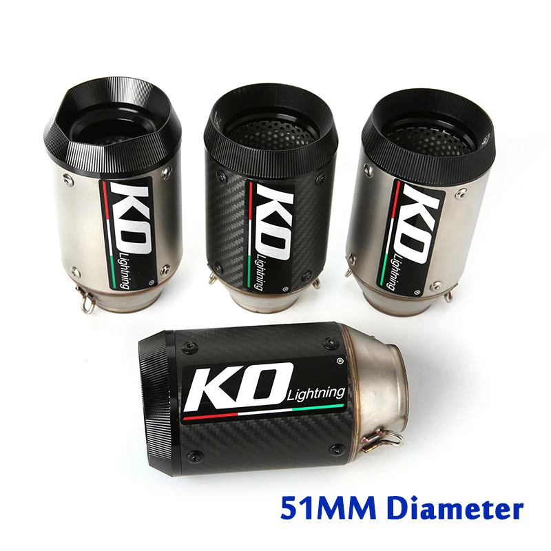 38-51mm Universal Motorcycle Muffler Tips Exhaust Pipe 160mm Slip On Modified System Racing Dirt Bike Scooter ATV Carbon Fiber
38-51mm Universal Motorcycle Muffler Tips Exhaust Pipe 160mm Slip On Modified System Racing Dirt Bike Scooter ATV Carbon Fiber
