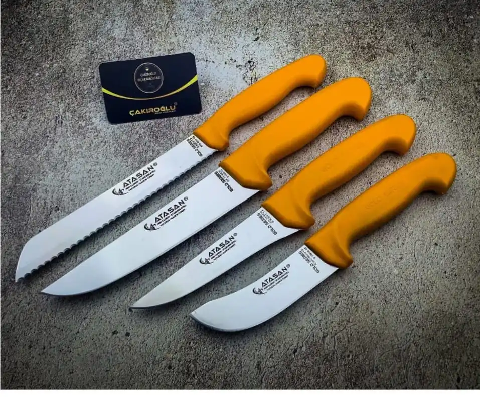 High Quality Stainless German Steel Curved Kitchen Chef Corrugated Meat Slicing Steak Butcher Knives Set Made in Turkey
High Quality Stainless German Steel Curved Kitchen Chef Corrugated Meat Slicing Steak Butcher Knives Set Made in Turkey
