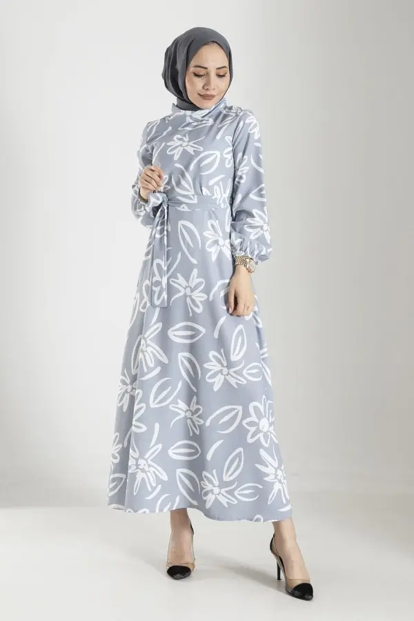 Muslim Women Long Dress From Turkey Beli Arched Belted Standard 131 cm Long Flower Print Spring/Summer 2021 Abaya Kimono Femme Musulmane India Elegant Dresses
Muslim Women Long Dress From Turkey Beli Arched Belted Standard 131 cm Long Flower Print Spring/Summer 2021 Abaya Kimono Femme Musulmane India Elegant Dresses