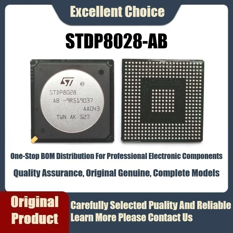 1Pcs/Lot Original Genuine SMD STDP8028-AB STDP8028 Package HSBGA-409 Video Decoder Chip
1Pcs/Lot Original Genuine SMD STDP8028-AB STDP8028 Package HSBGA-409 Video Decoder Chip