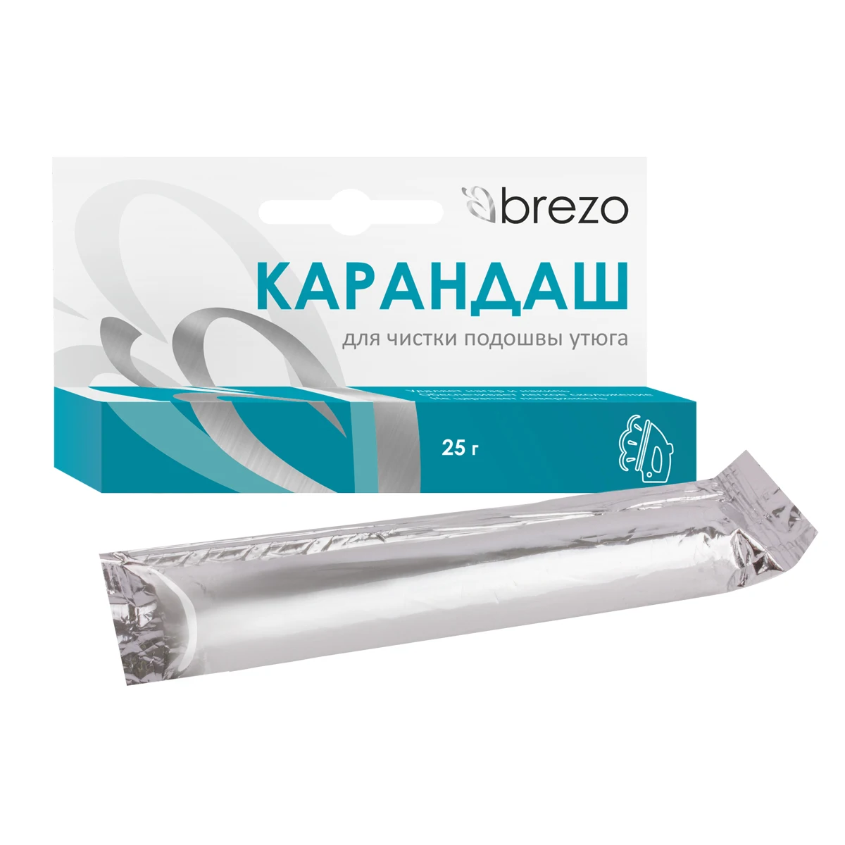 Карандаш для чистки подошвы утюга 25 г. 1 шт. бренд: BREZO арт. 97025 | Бытовая техника