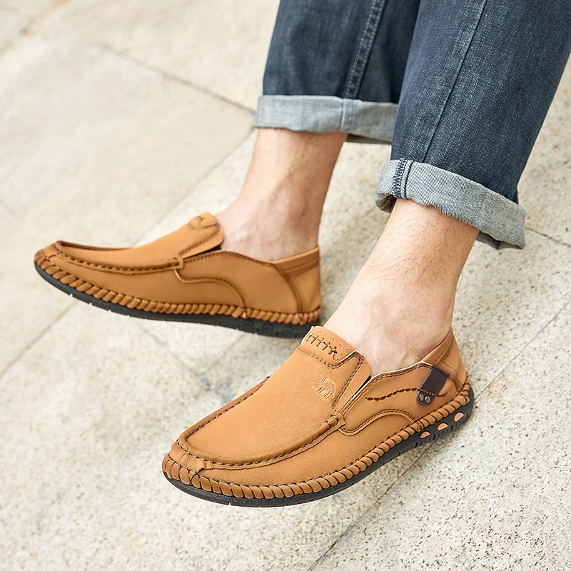 CAMEL Leisure Shoes Men Shoes Men's Leather Loafers Lightweight Moccasins Slip On Driving Shoes Black Brown
CAMEL Leisure Shoes Men Shoes Men's Leather Loafers Lightweight Moccasins Slip On Driving Shoes Black Brown