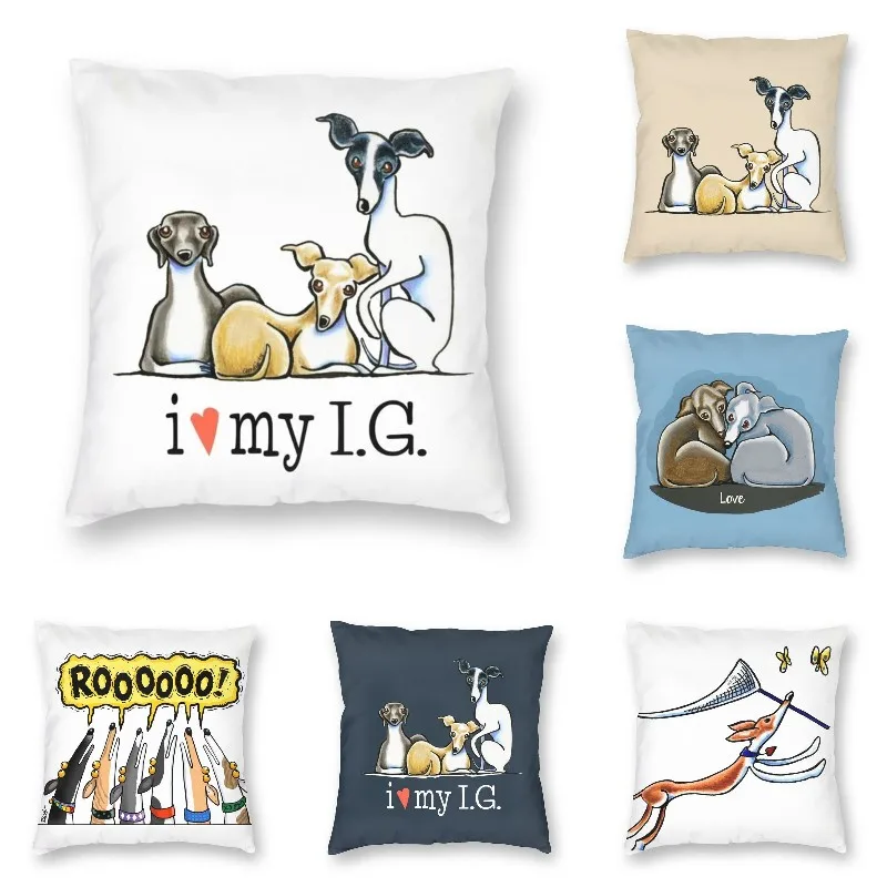 Italian Greyhound WhippetLover Pillow Covers Home Decoration Sighthound Dog Luxury Cushion Cover Square Pillowcase
Italian Greyhound WhippetLover Pillow Covers Home Decoration Sighthound Dog Luxury Cushion Cover Square Pillowcase