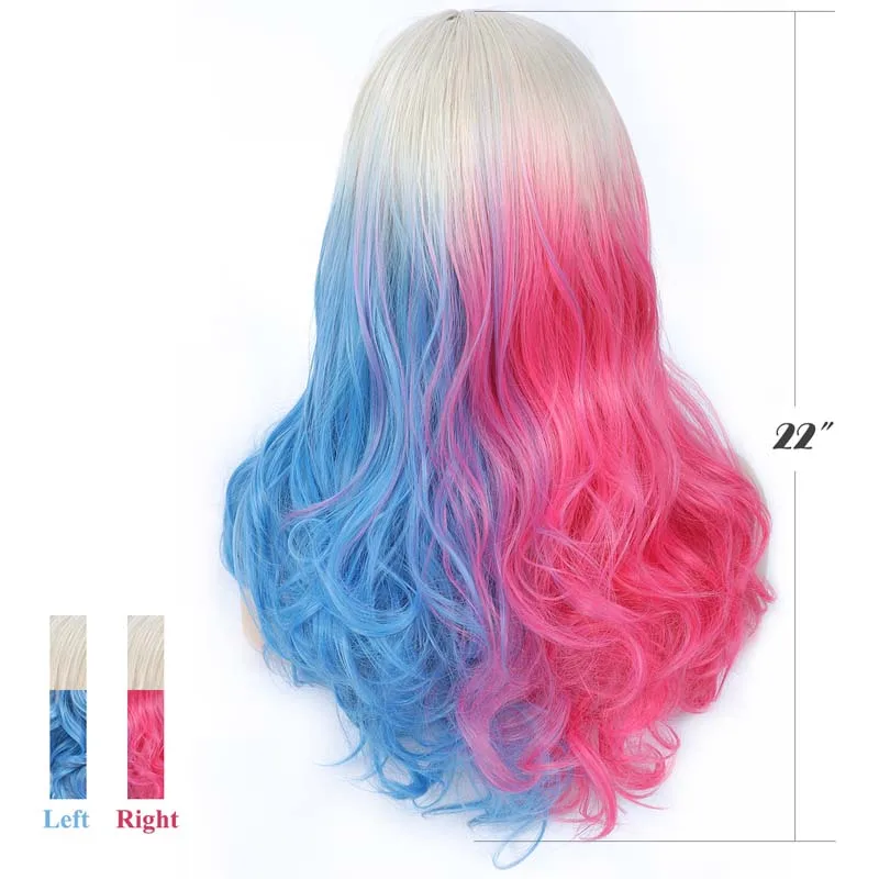Long Wave ColorGround Blonde with Blue and Pink Pigtails Wig Middle Length Culry Ponytails Cosplay Wig for Women
Long Wave ColorGround Blonde with Blue and Pink Pigtails Wig Middle Length Culry Ponytails Cosplay Wig for Women