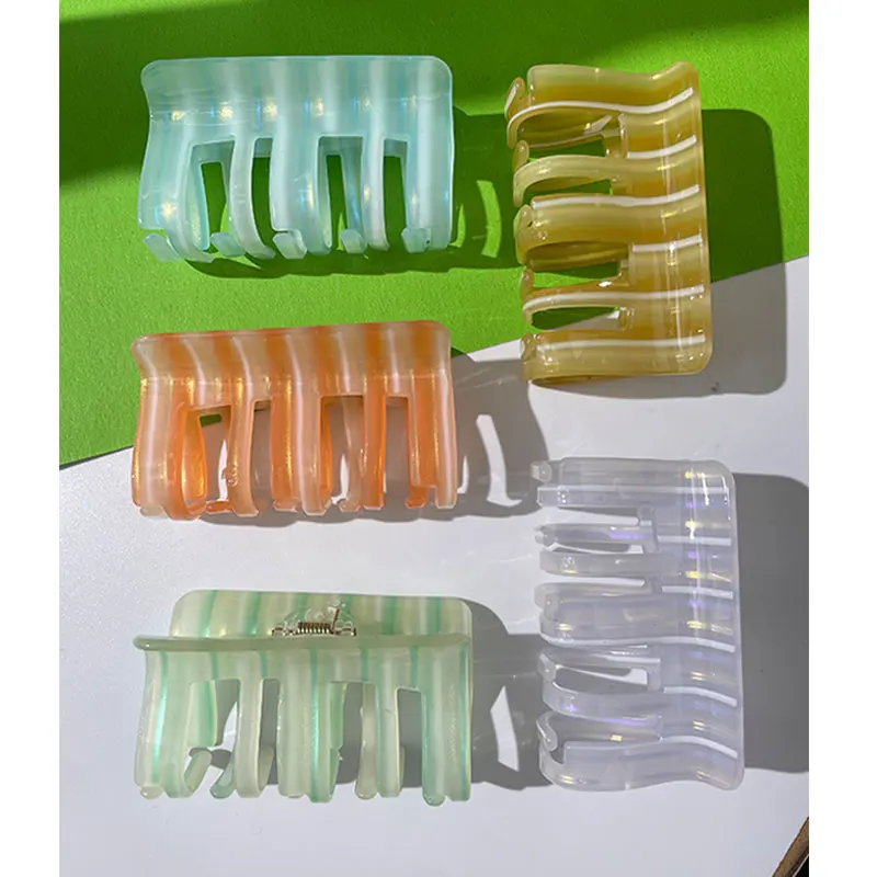 Женская заколка для волос HUANZHI, квадратная заколка для волос в полоску для макияжа, украшение для вечерние в ванную комнату, 2022
Женская заколка для волос HUANZHI, квадратная заколка для волос в полоску для макияжа, украшение для вечерние в ванную комнату, 2022