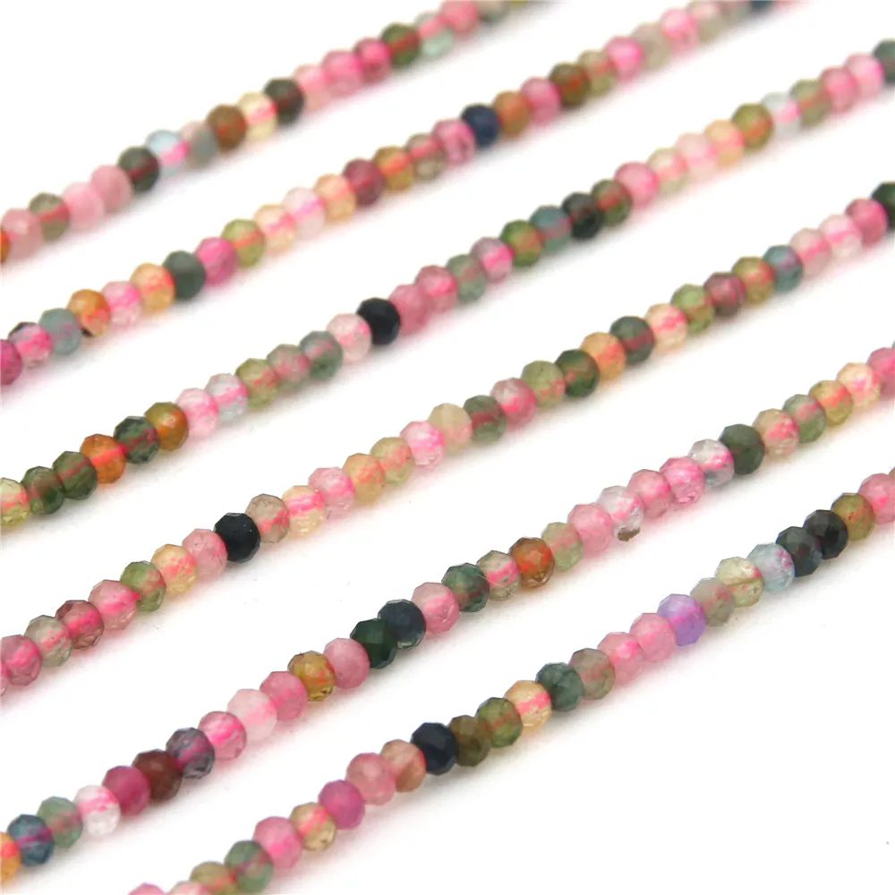Natural Gemstone Tourmaline Loose Beads Strand Mix Color Faceted Abacus1.5x2-3x4mm For Jewellery Craft Making Bracelet Necklace
Natural Gemstone Tourmaline Loose Beads Strand Mix Color Faceted Abacus1.5x2-3x4mm For Jewellery Craft Making Bracelet Necklace