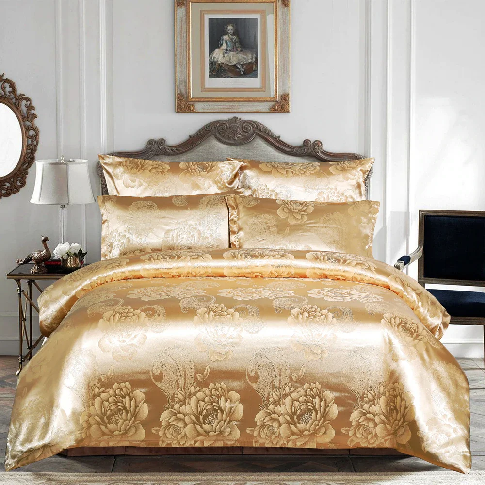 Luxury Floral Duvet Cover with Pillowcase Eur Couple Comforter Bed Quilt Cover Wedding Bedding Set, Queen/Full/King
Luxury Floral Duvet Cover with Pillowcase Eur Couple Comforter Bed Quilt Cover Wedding Bedding Set, Queen/Full/King