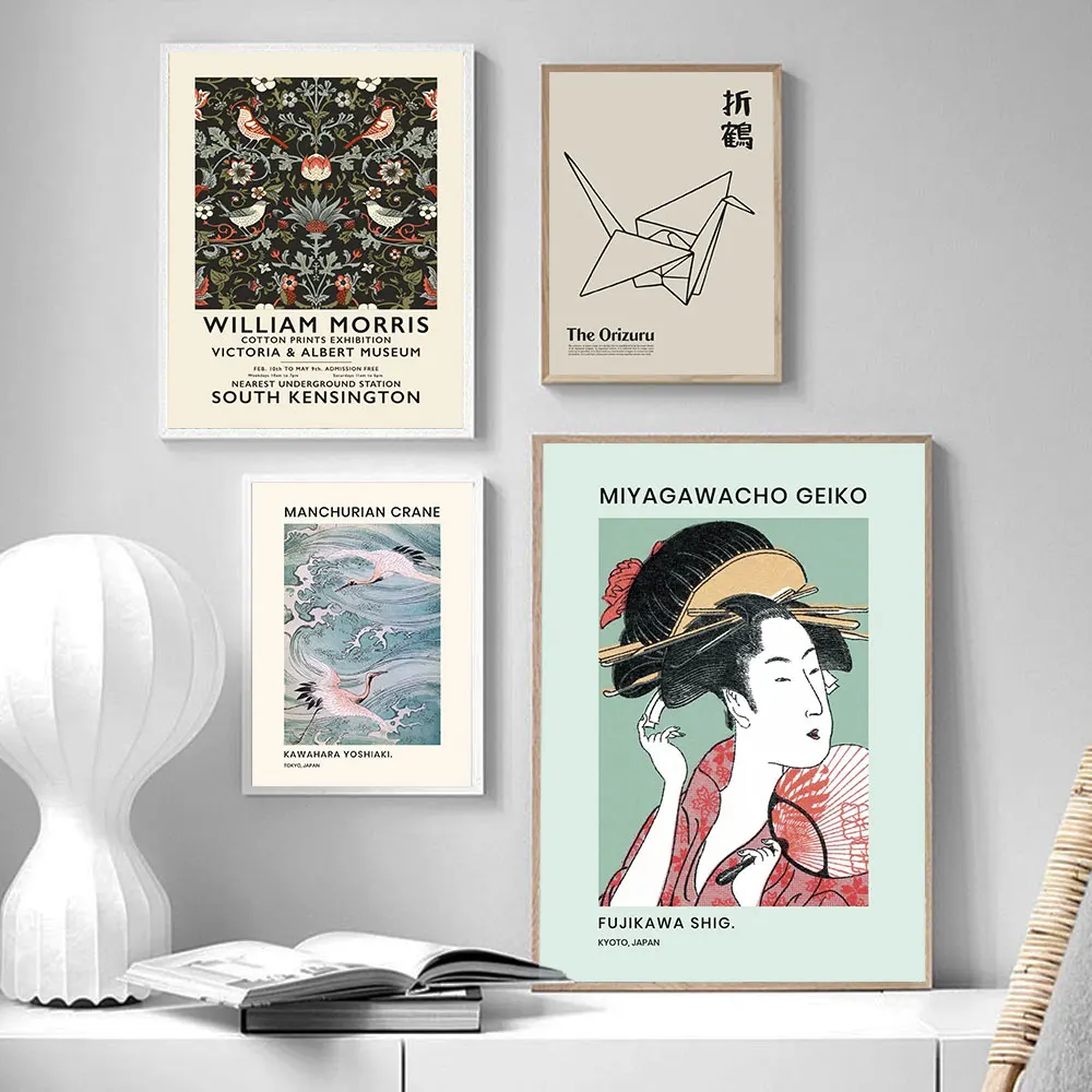 Retro Prints Painting Pictures Wall Art Geisha Japanese William Morris Canvas Poster Modern Nordic Bedside Background Decor
Retro Prints Painting Pictures Wall Art Geisha Japanese William Morris Canvas Poster Modern Nordic Bedside Background Decor