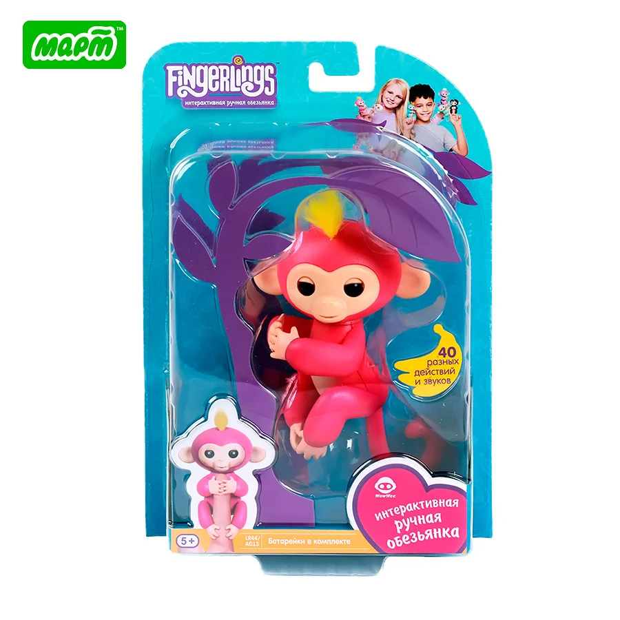 Children's toy Fingerlings monkey toys for kids interactive educational model animal boys and girls talking action figure 3705A Interactive BELLA