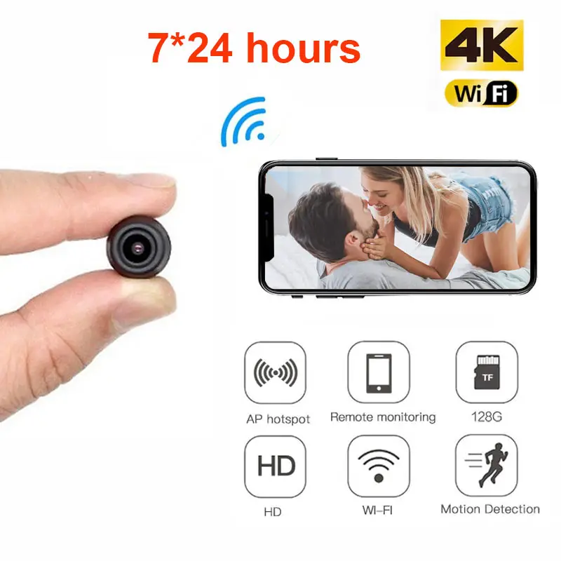 HD Smart Mini Wifi USB Camera Real-time Surveillance IP Camera AI Human Detection Loop Recording Mini camera Support Hidden card
HD Smart Mini Wifi USB Camera Real-time Surveillance IP Camera AI Human Detection Loop Recording Mini camera Support Hidden card