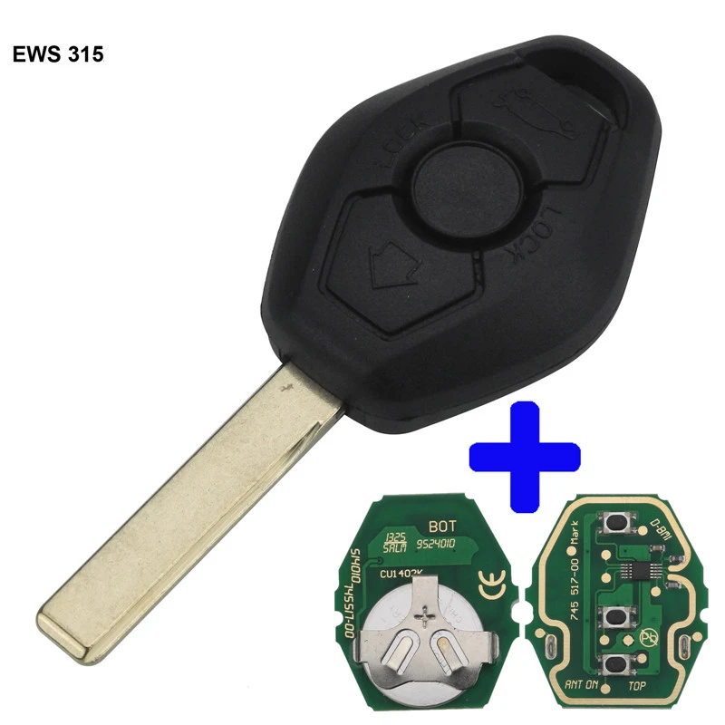 EWS Sytem Car Remote Key HU92 Blade for BMW E38 E39 E46 X3 X5 Z3 Z4 1/3/5/7 Series 315/433MH 7935 Chip
EWS Sytem Car Remote Key HU92 Blade for BMW E38 E39 E46 X3 X5 Z3 Z4 1/3/5/7 Series 315/433MH 7935 Chip