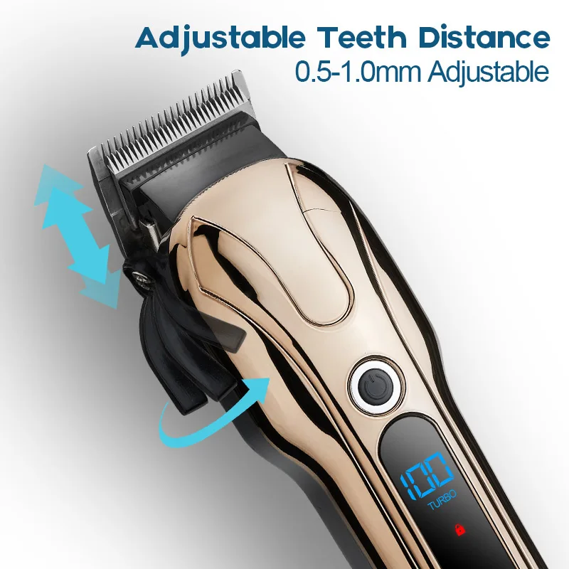 gold barber clippers 2021rechargeable strong power Cordless salon Professional cordless hair clipper trimmer electric 
gold barber clippers 2021rechargeable strong power Cordless salon Professional cordless hair clipper trimmer electric