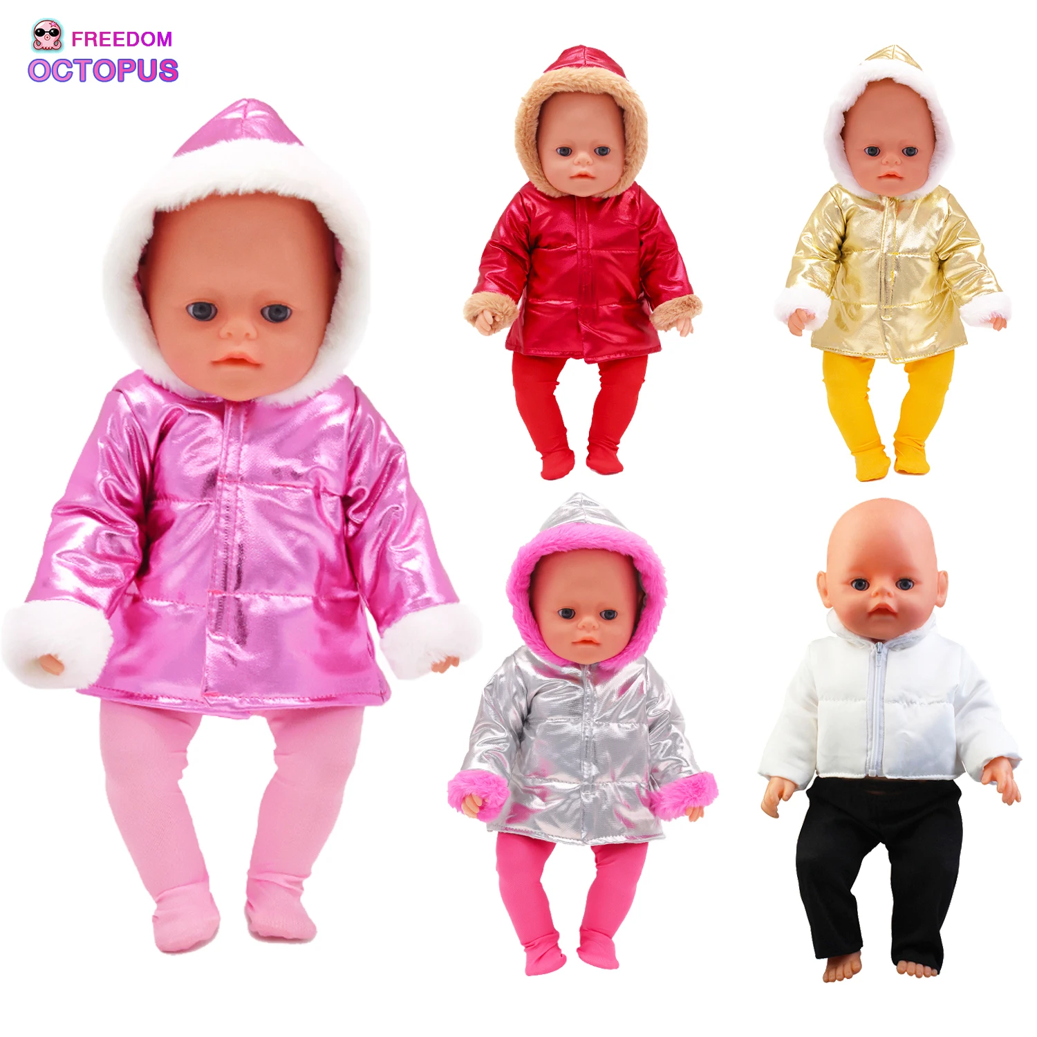 New Down Jacket + Leggings Doll Clothes Fit For 17 Inch& 43cm Baby New Born Doll Clothes Suit Reborn Doll Outfit Accessories Toy
New Down Jacket + Leggings Doll Clothes Fit For 17 Inch& 43cm Baby New Born Doll Clothes Suit Reborn Doll Outfit Accessories Toy