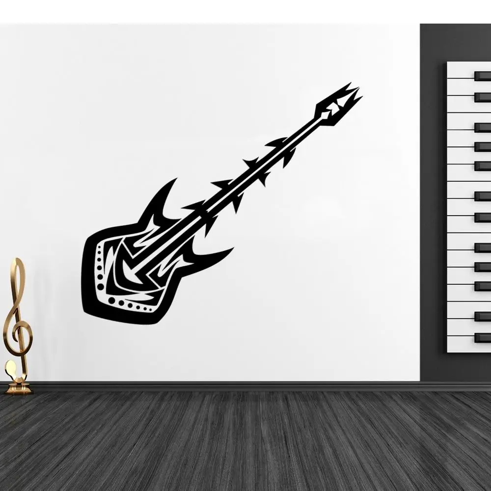 Metal Guitar Design Wall Art Decal Music Sticker Home And Music Room Removable Decoration A003230
Metal Guitar Design Wall Art Decal Music Sticker Home And Music Room Removable Decoration A003230