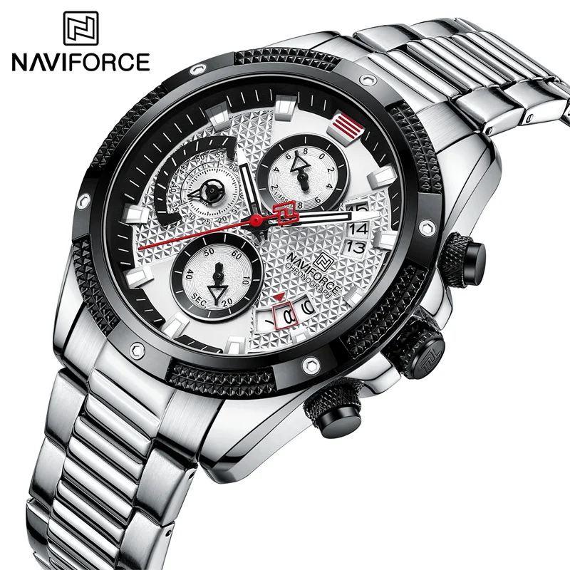 Naviforce herren luxus мужские часы 2022 Новое поступление кварцевые из нержавеющей стали