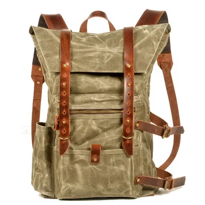 Luxury Vintage Genuine Leather Backpacks for Men Oil Wax Leather Travel Backpack Large Waterproof Day packs Retro Bag pack
Luxury Vintage Genuine Leather Backpacks for Men Oil Wax Leather Travel Backpack Large Waterproof Day packs Retro Bag pack