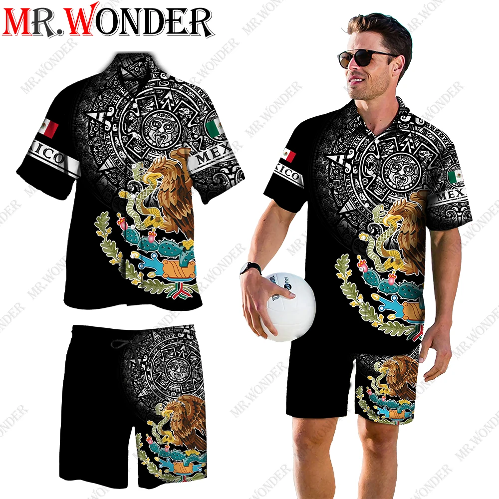 Mr.Wonder National Elements 3D Printed Beach Short Sleeve Suits Male Hawaiian Shirt and Shorts Sets Streetwear
Mr.Wonder National Elements 3D Printed Beach Short Sleeve Suits Male Hawaiian Shirt and Shorts Sets Streetwear