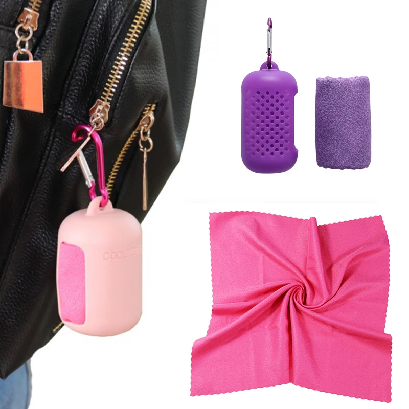 Travel quick-drying towel silicone storage microfiber ice towel travel portable gym cold towel Travel accessories
Travel quick-drying towel silicone storage microfiber ice towel travel portable gym cold towel Travel accessories
