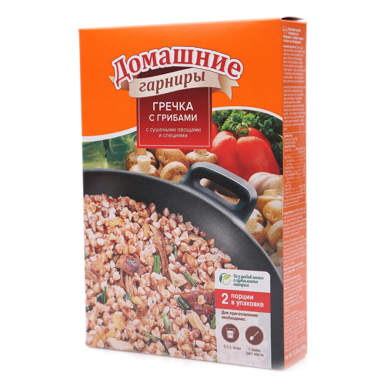 Гречка с грибами домашние гарниры 2*150г ТМ Увелка | Продукты