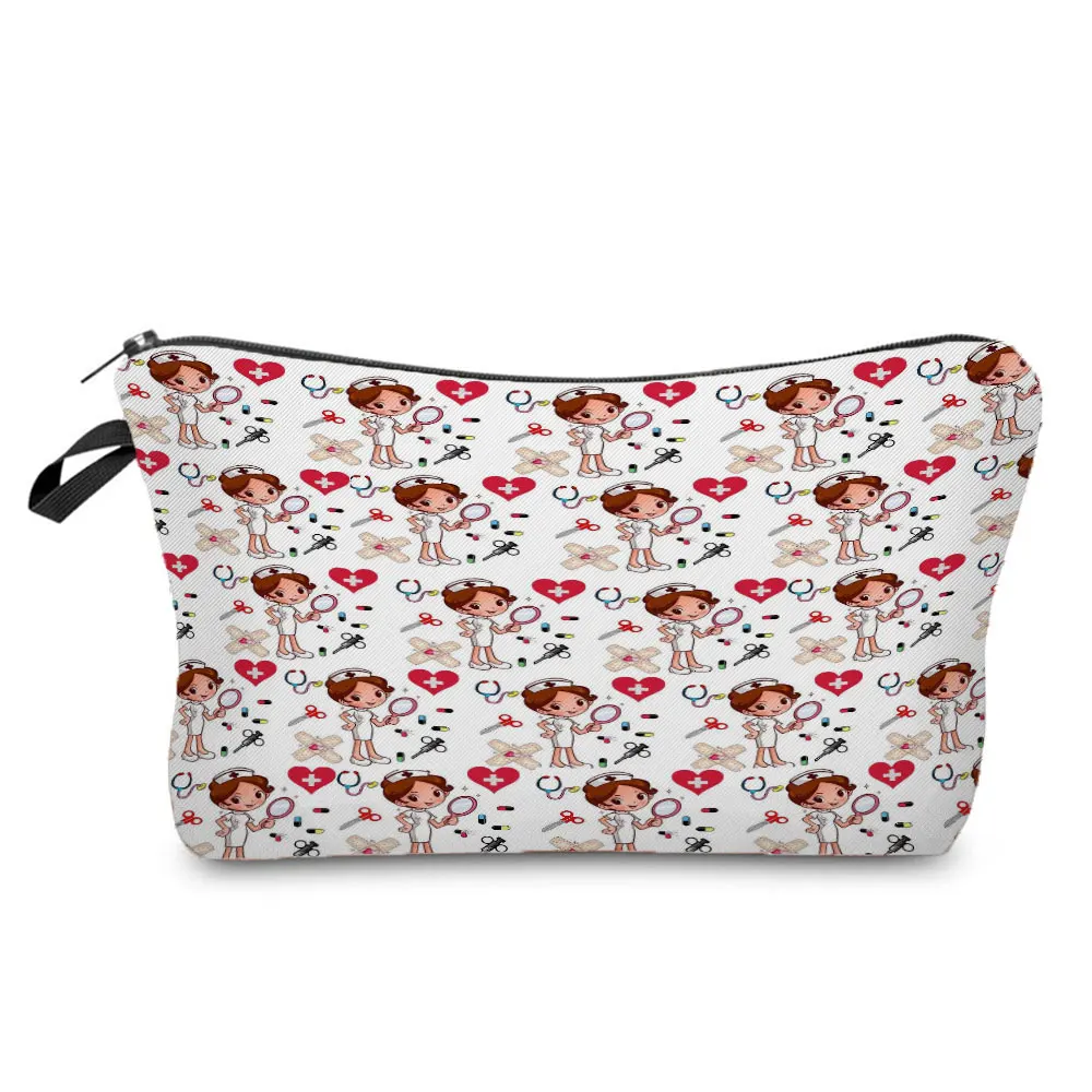 High Quality Fashion Storage Bag Nurse Love Printed Cosmetic Bags 2021 Selling Pouch Makeup Bag Portable Wash Bag Custom Pattern
High Quality Fashion Storage Bag Nurse Love Printed Cosmetic Bags 2021 Selling Pouch Makeup Bag Portable Wash Bag Custom Pattern
