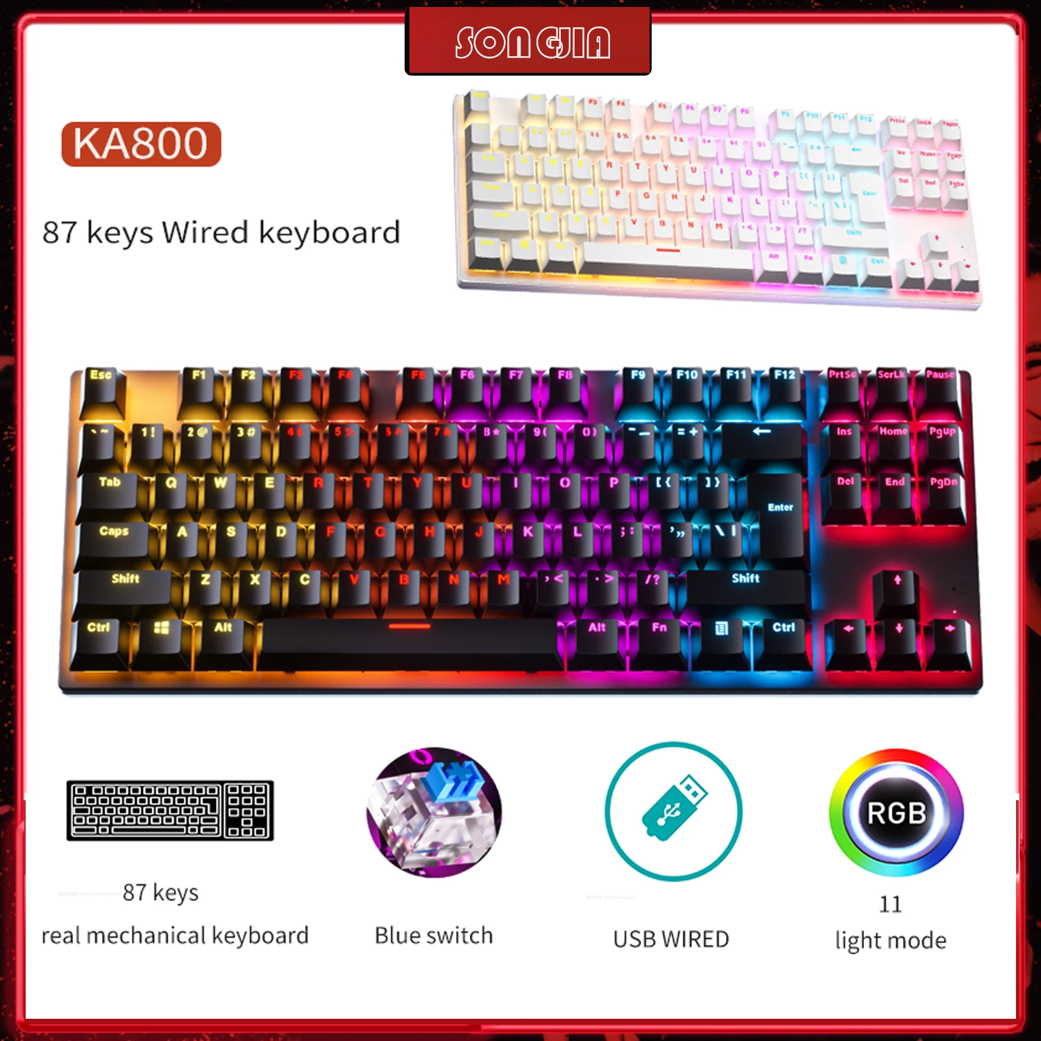 ZIFRIEND Computer Keyboards 2022 USB Mini Mechanical Gaming Keyboards 87 Keys Portable For Travel Women Men Office Keyboard
ZIFRIEND Computer Keyboards 2022 USB Mini Mechanical Gaming Keyboards 87 Keys Portable For Travel Women Men Office Keyboard