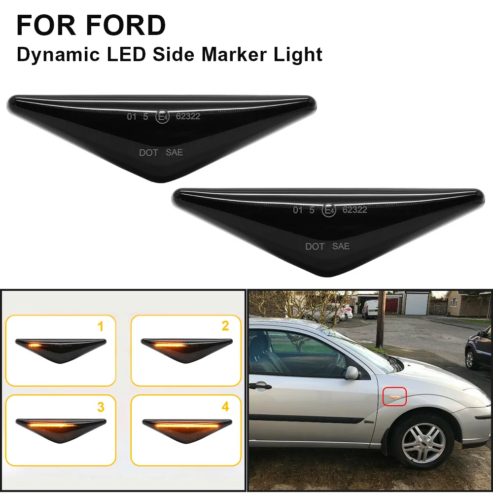 Led Dynamic Side Marker Turn Signal Light For Ford MONDEO 3 2000-2006 MK3 FOCUS 1 MK1 Sequential Blinker Light
Led Dynamic Side Marker Turn Signal Light For Ford MONDEO 3 2000-2006 MK3 FOCUS 1 MK1 Sequential Blinker Light