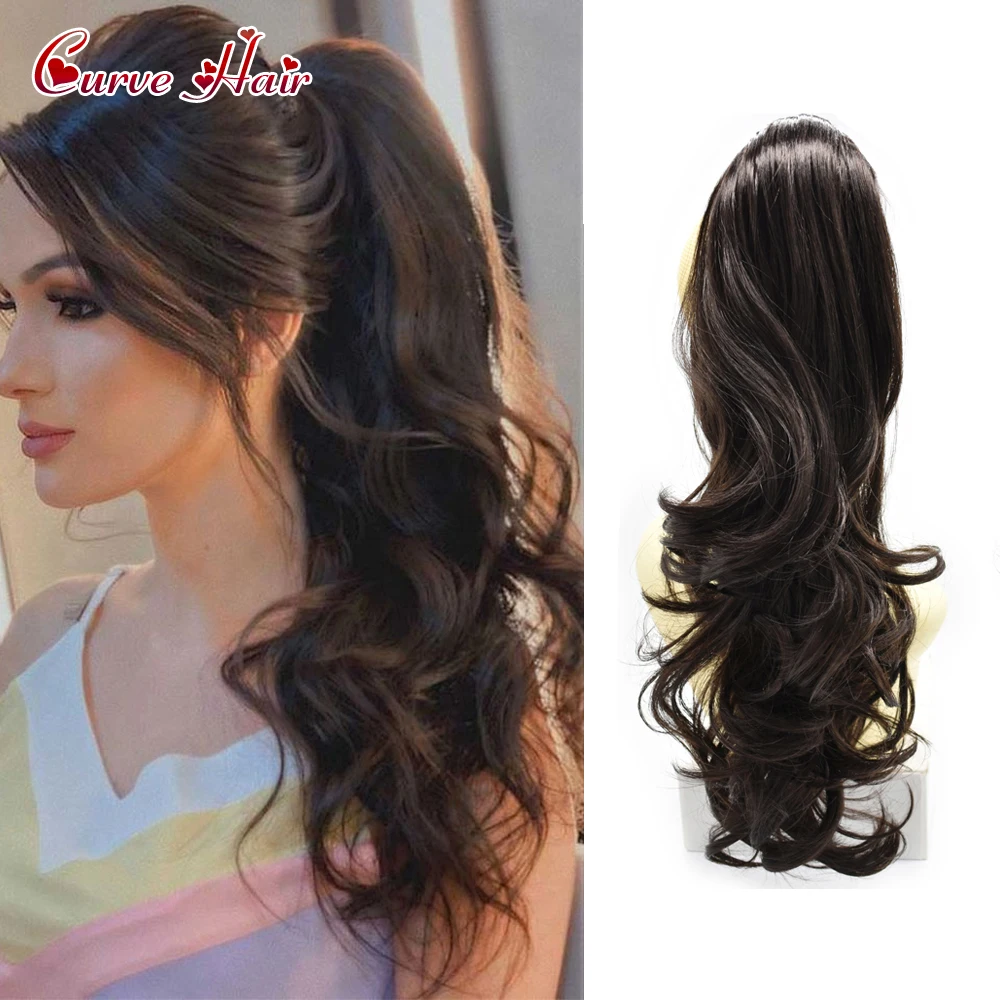 Synthetic Ponytail Extension for Women Drawstring Claw /Jaw Clip In Long Curly Wavy Pony Tail Hairpiece Women Daily Party Use
Synthetic Ponytail Extension for Women Drawstring Claw /Jaw Clip In Long Curly Wavy Pony Tail Hairpiece Women Daily Party Use